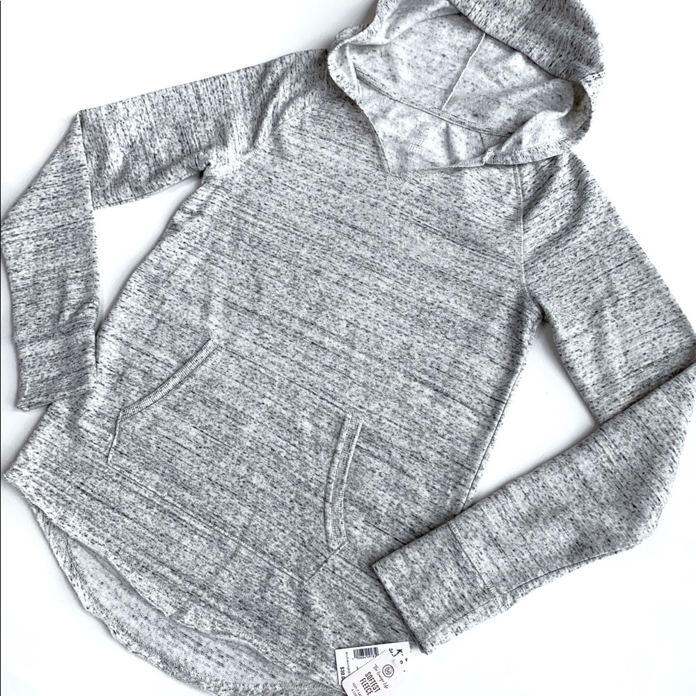 NWT SO “Softest Fleece” Lightweight Hoodie Gray/Sm - Picture 1 of 8